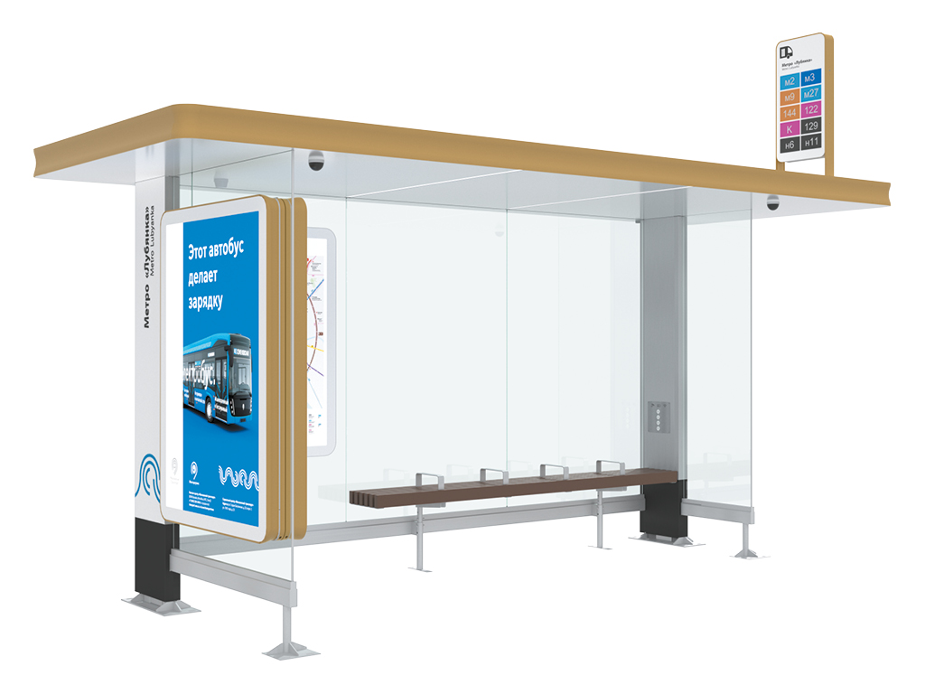 Остановочный павильон «СТАНДАРТ», серия «СИТИ»